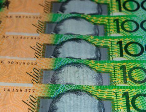close up shot of australian dollar